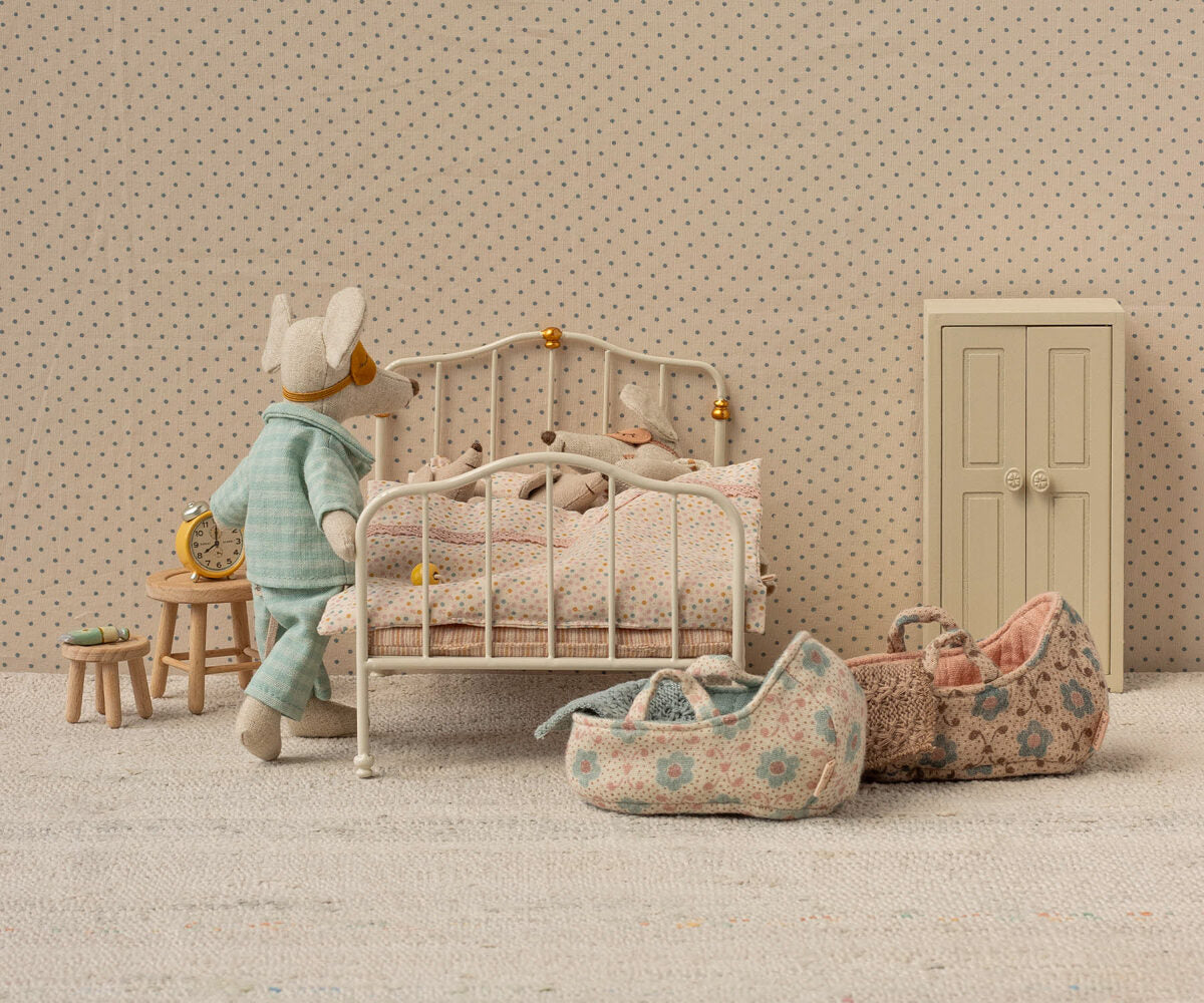 Vintage bed, Mouse - Off white - Maileg