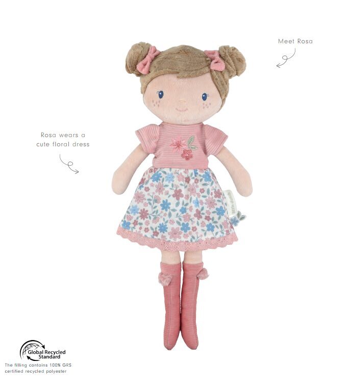Little Dutch Cuddle Doll Rosa - 35cm