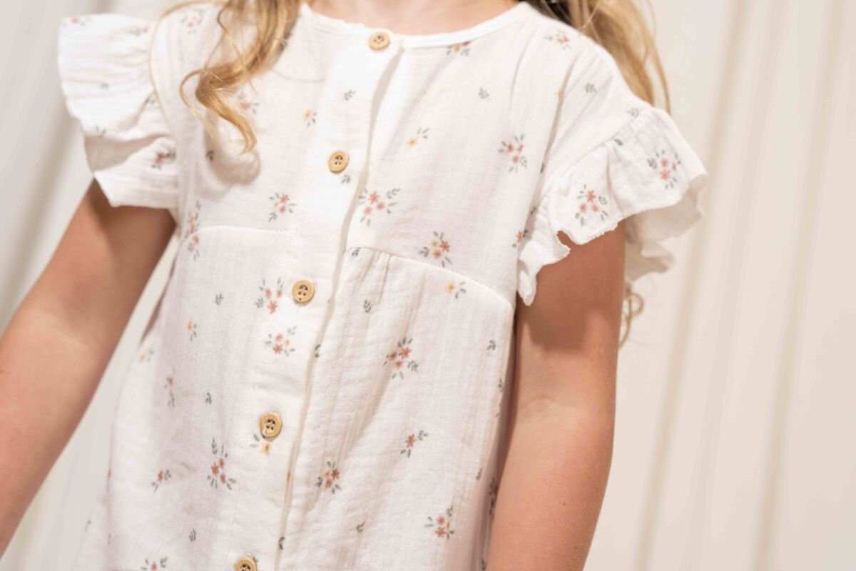 Little Dutch muslīna kleita "White Meadows"