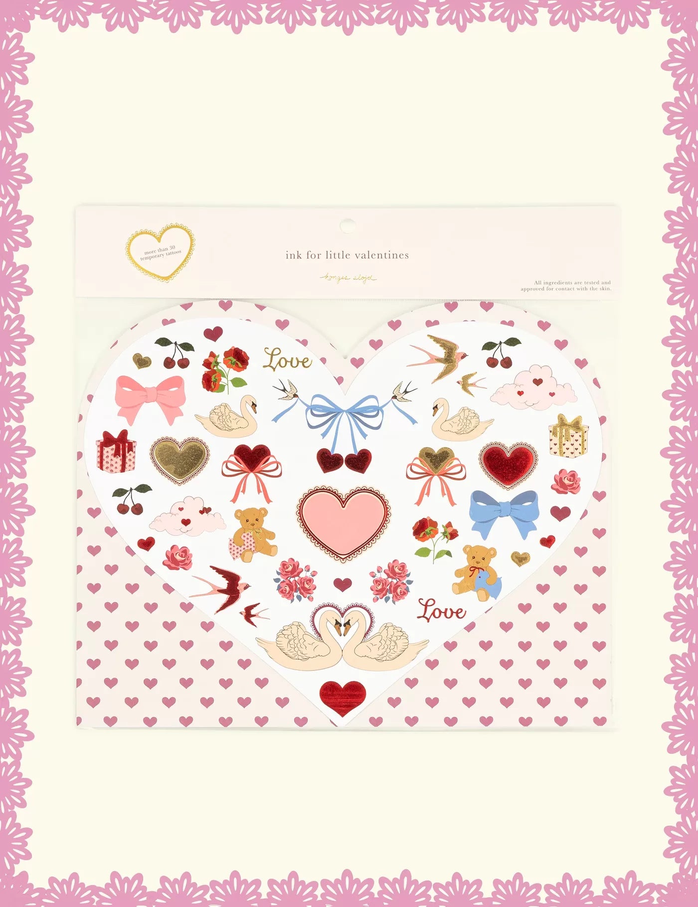 Konges Slojd Valentines Tattoos - Red