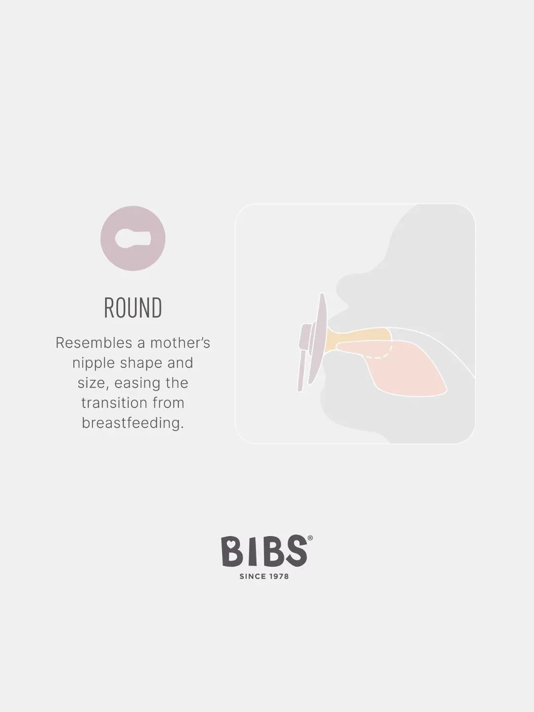 BIBS Colour Round Glow knupīši 2 gab – Vanilla/Dark Oak