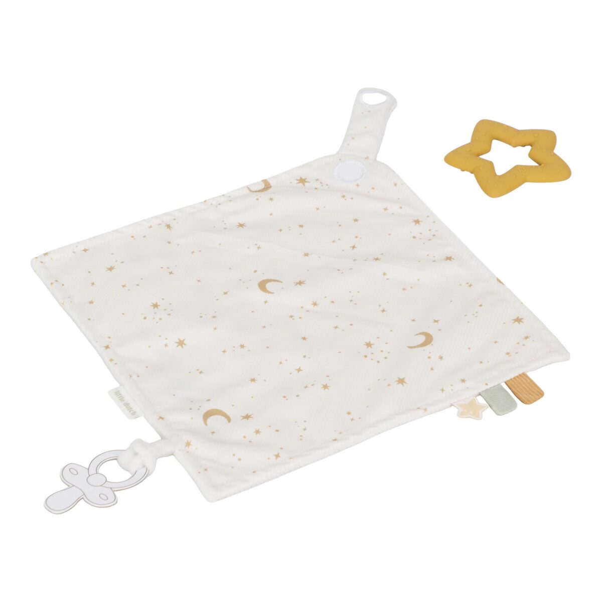Little Dutch Cuddle Cloth with Teething Ring ´Newborn Naturals´ GRS