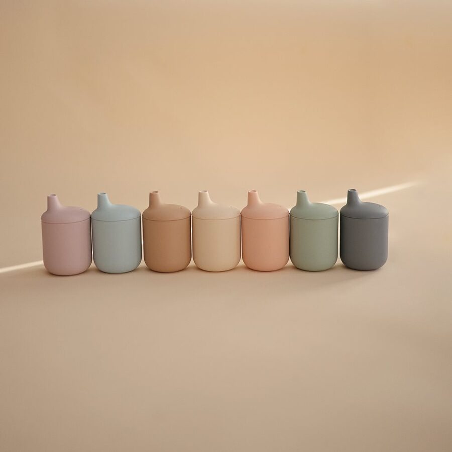 Mushie silikona Sippy Cup Powder Blue