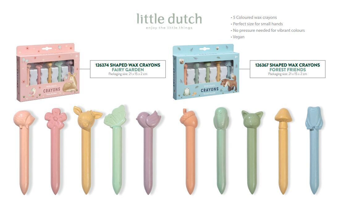 Little Dutch Wax Crayons - Forest Friends