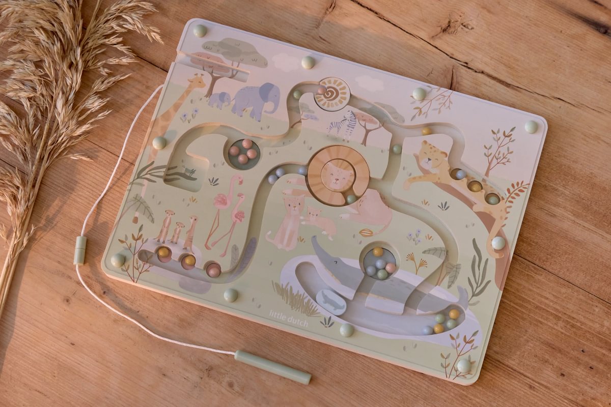 Little Dutch Magnetic Maze ́Safari Friends ́ FSC