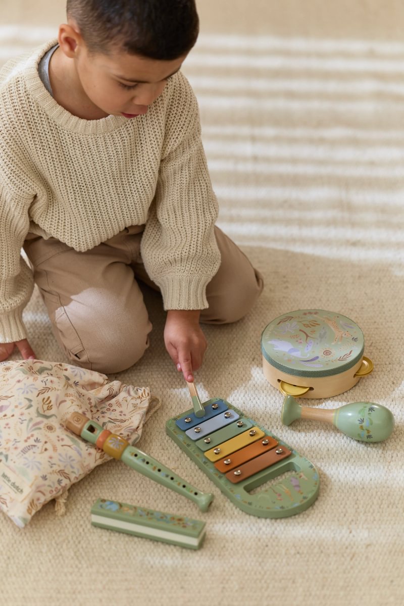 Little Dutch Music Instruments Set ´Safari Friends Green´ FSC