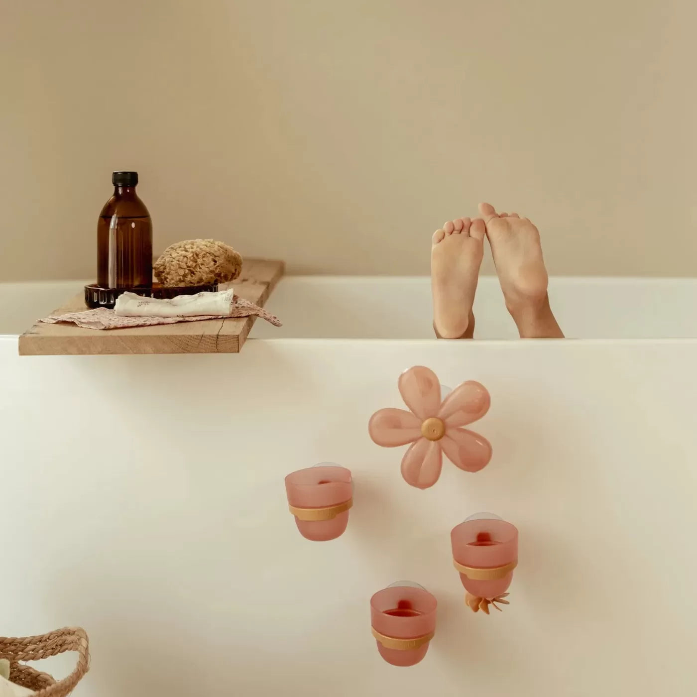 Little Dutch Bath Play Cups Set - Flower