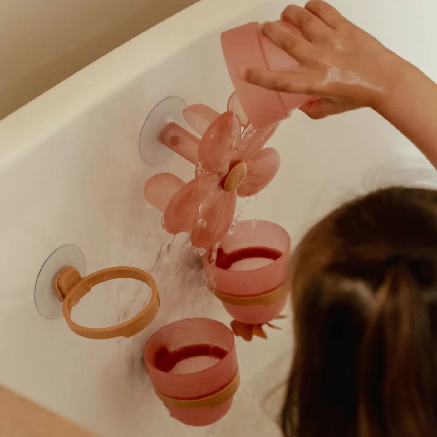 Little Dutch Bath Play Cups Set - Flower