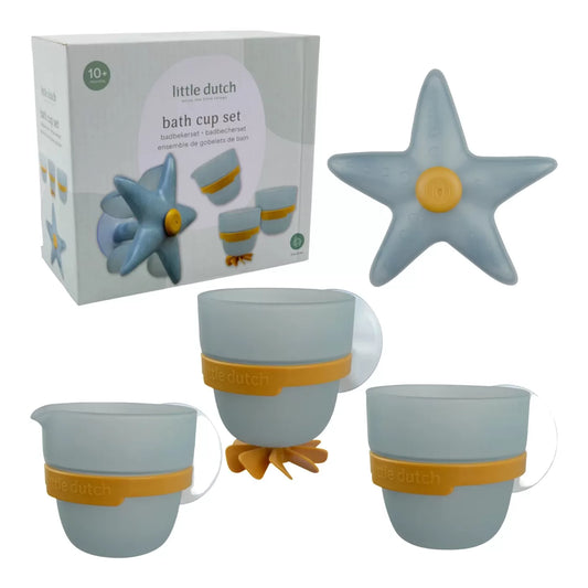 Little Dutch Bath Play Cups Set - Starfish