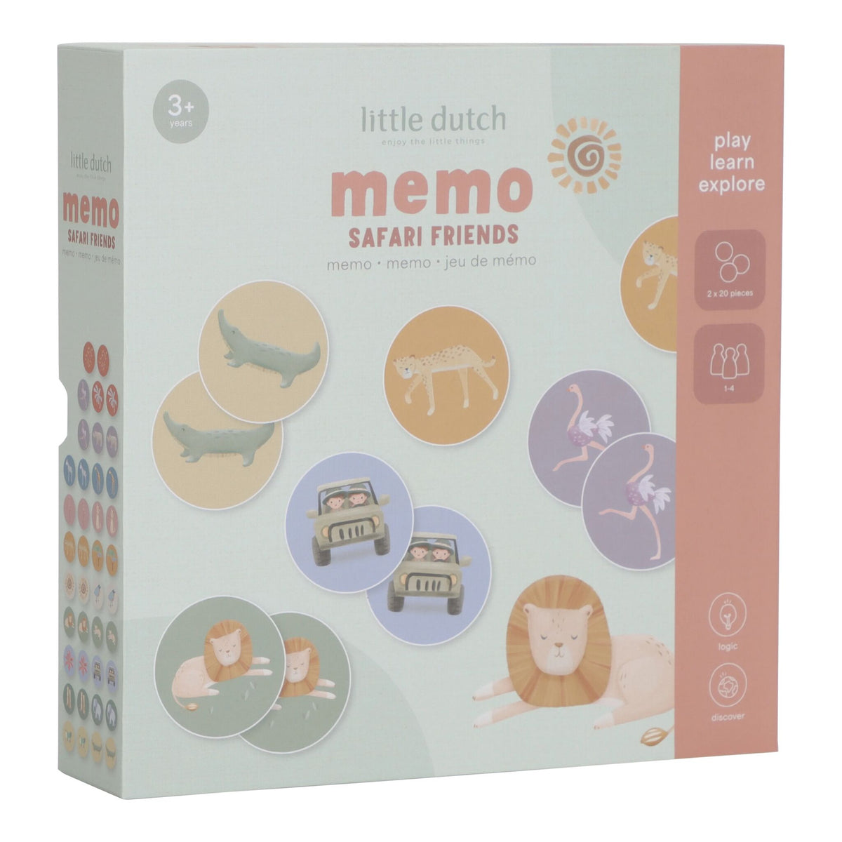 Little Dutch Memo Game ´Safari Friends´