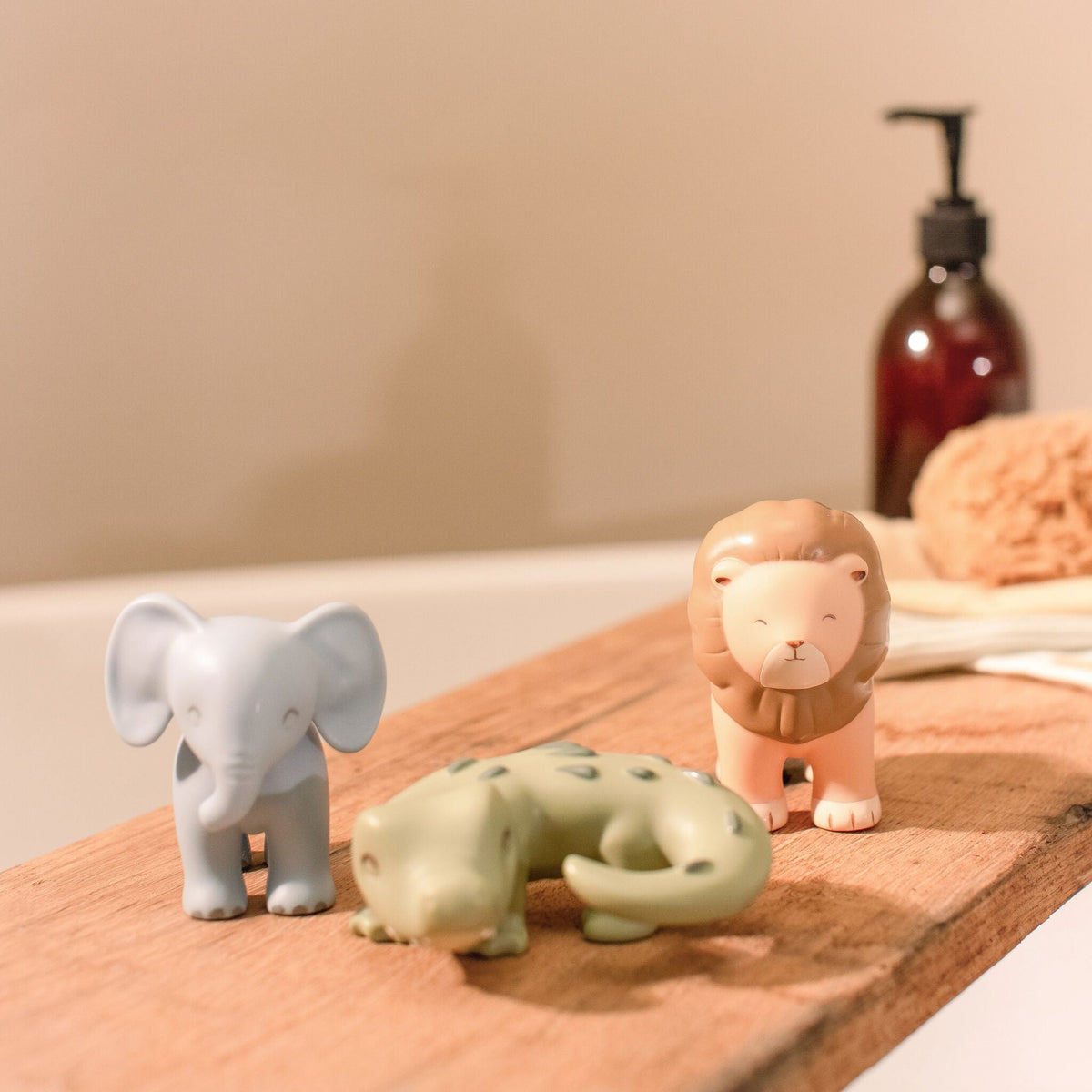 Little Dutch Bath Figures Set/3 ´Safari Friends´