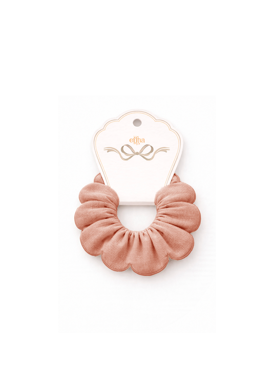 New scrunchies - clay pink