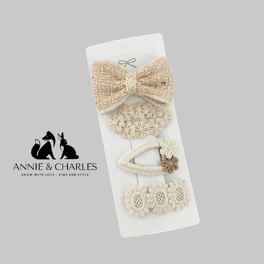 Annie & Charles® Hair Clip Set - Small Floral
