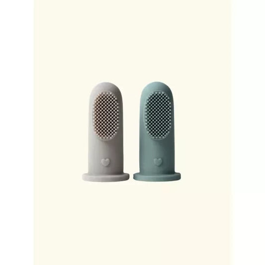 Bebe Bonchic Finger Toothbrush 2-pack Shell / Jade
