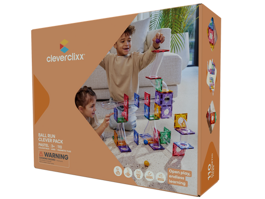Cleverclixx Ball Run Clever Pack Pastel - 110 pieces