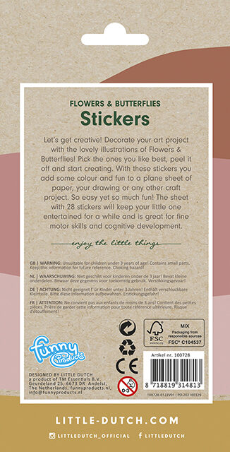 Sticker sheet ´Flowers & Butterflies´
