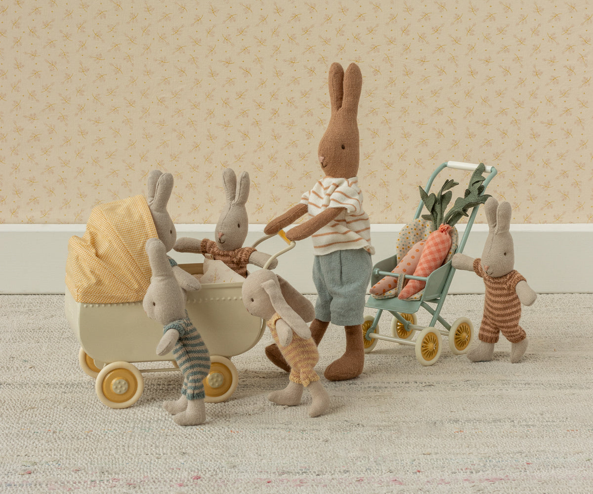 Maileg Pram, Micro – Yellow