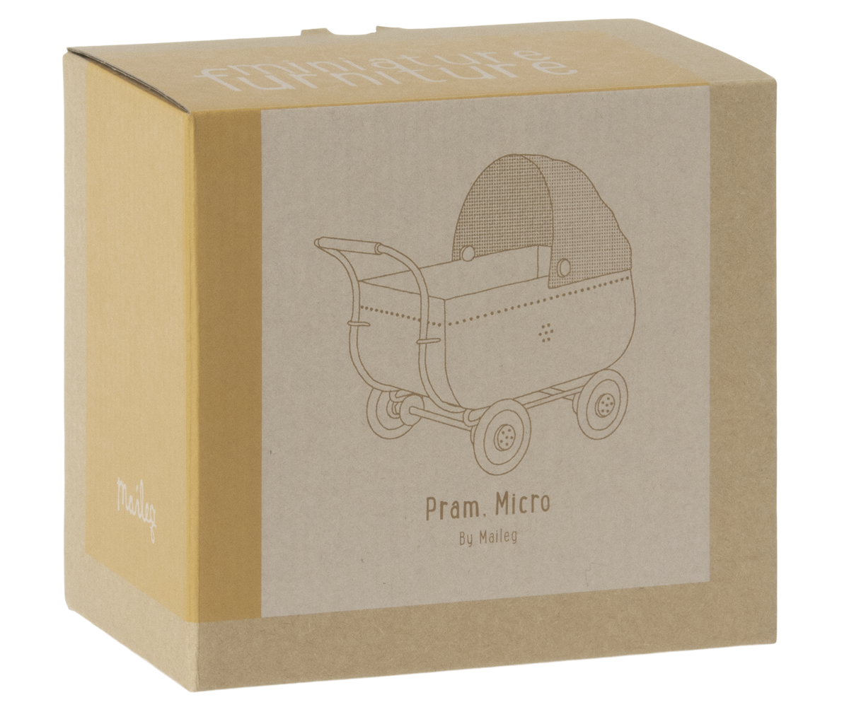 Maileg Pram, Micro – Yellow