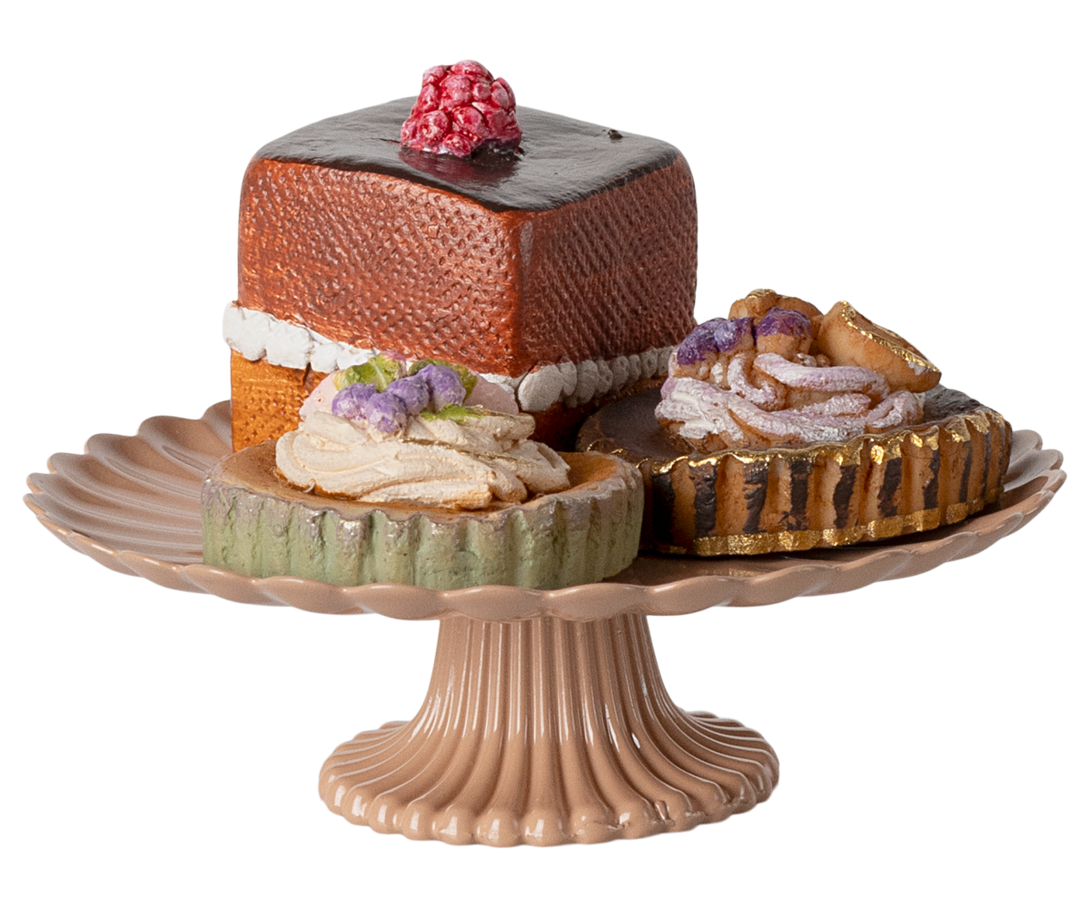 Maileg Cakes and Cakestand, Mini