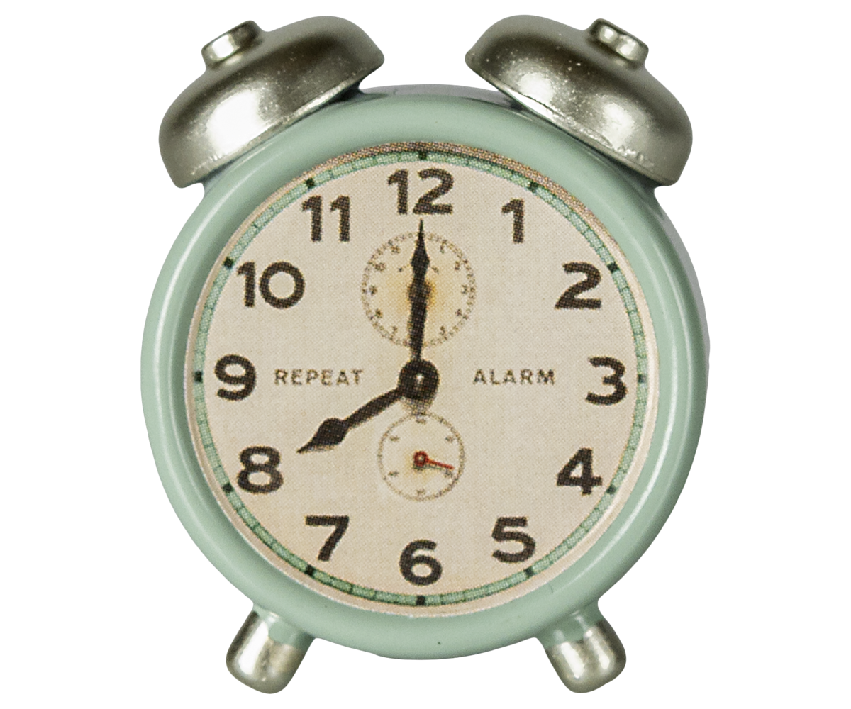 Maileg Alarm Clock, Mouse – Mint