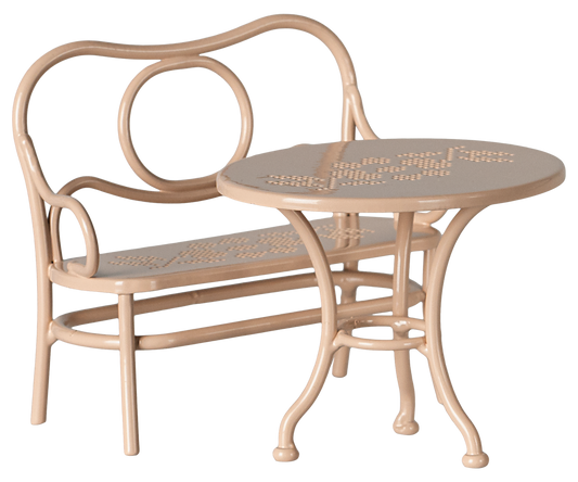 Maileg Café Set, Mouse, Big – Pale Pink