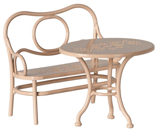 Maileg Café Set, Mouse, Big – Pale Pink