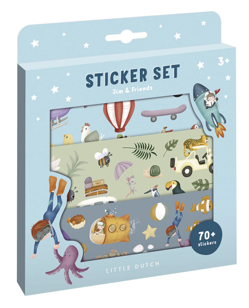 Little Dutch Stickers set ´Jim & Friends´
