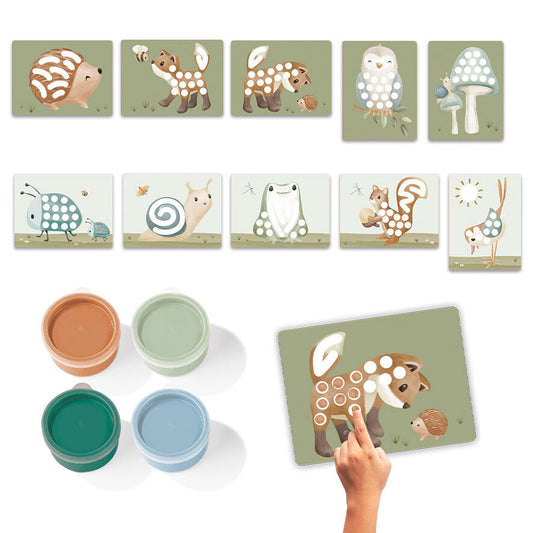 Little Dutch Fingerpaint set - Forest Friends