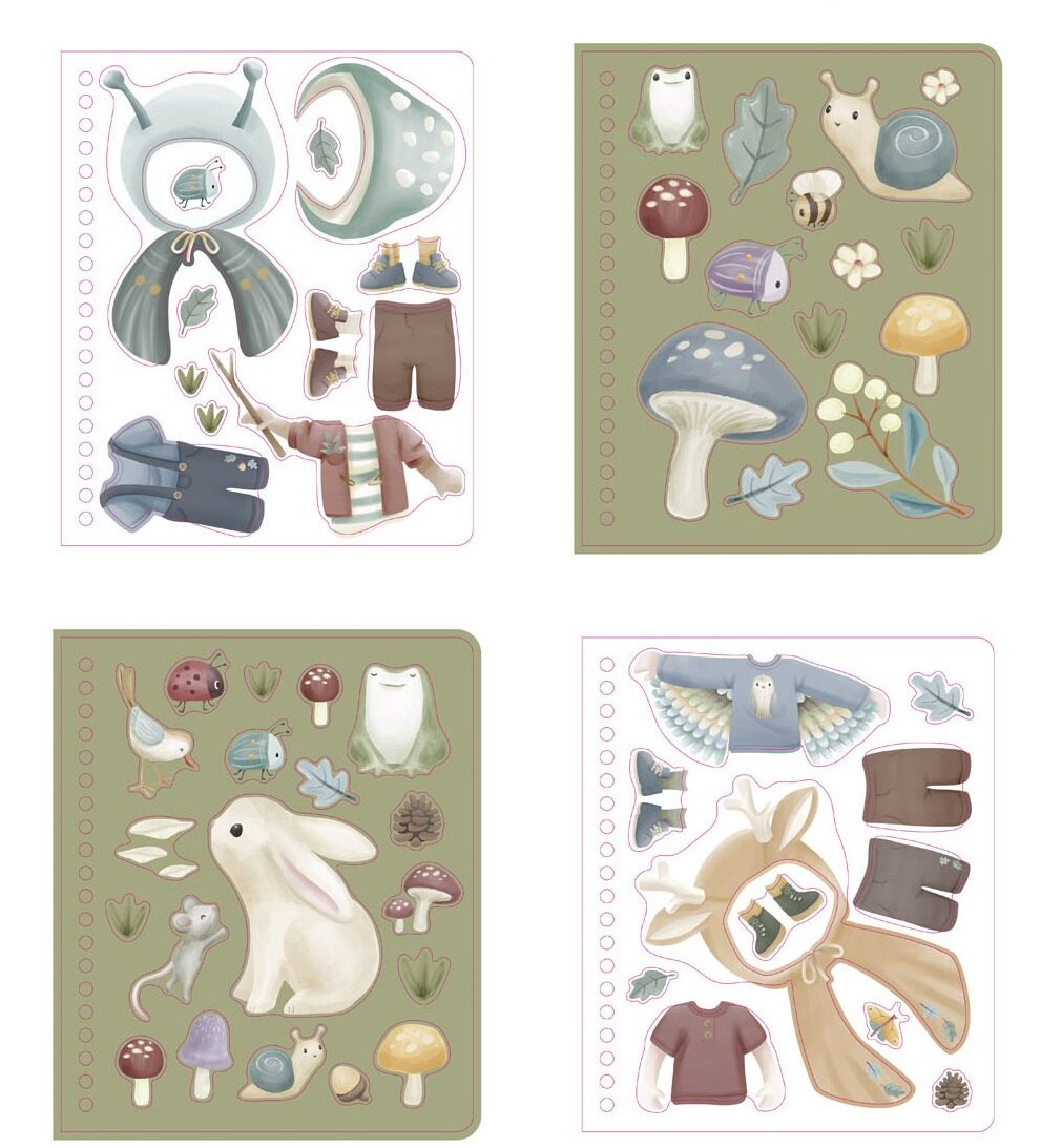 Little Dutch Dress me up book Jim & Forest Friends