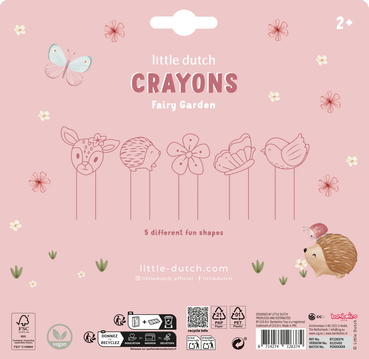 Little Dutch Wax Crayons - Fairy Garden