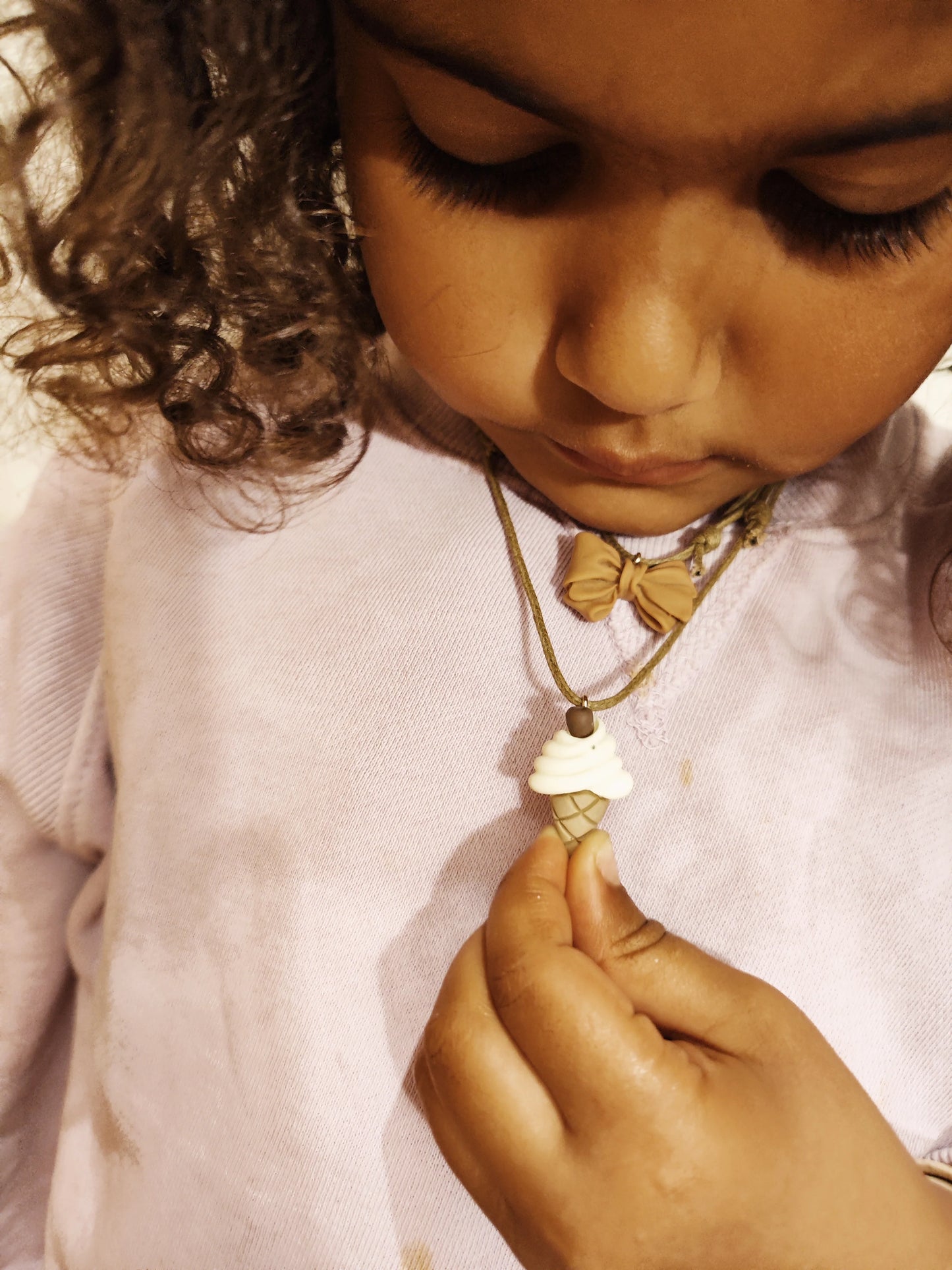Mrs Ertha Pack 3 Necklaces - Icecream + Strawberry + Bow