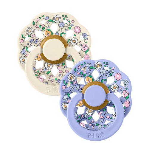 BIBS x Liberty Colour Round - 6-18 m, Chloe Meadow Ivory Mix
