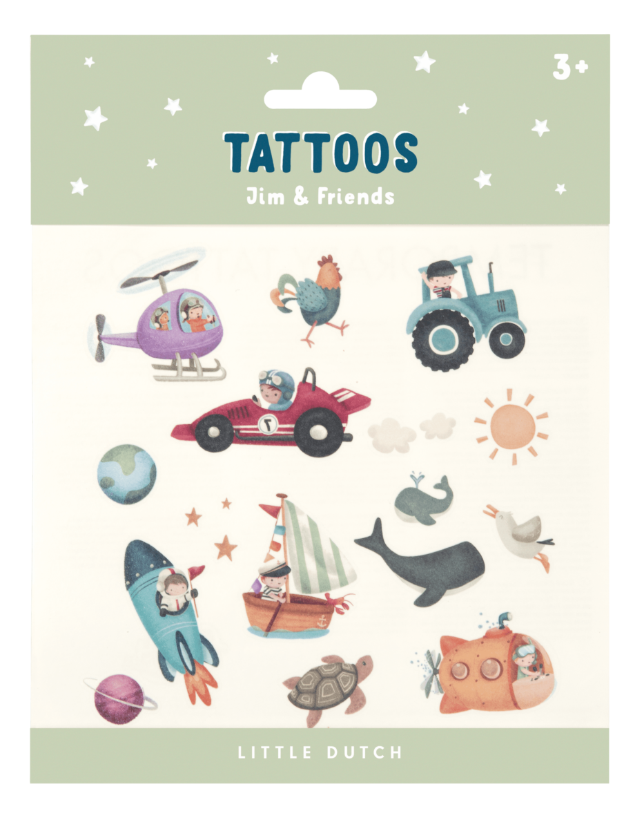 Little Dutch Tattoo Set - Jim & Friends