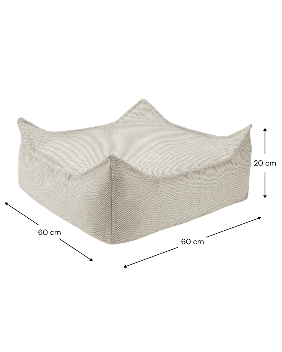 Outdoor Beanbag Chair & Ottoman Set