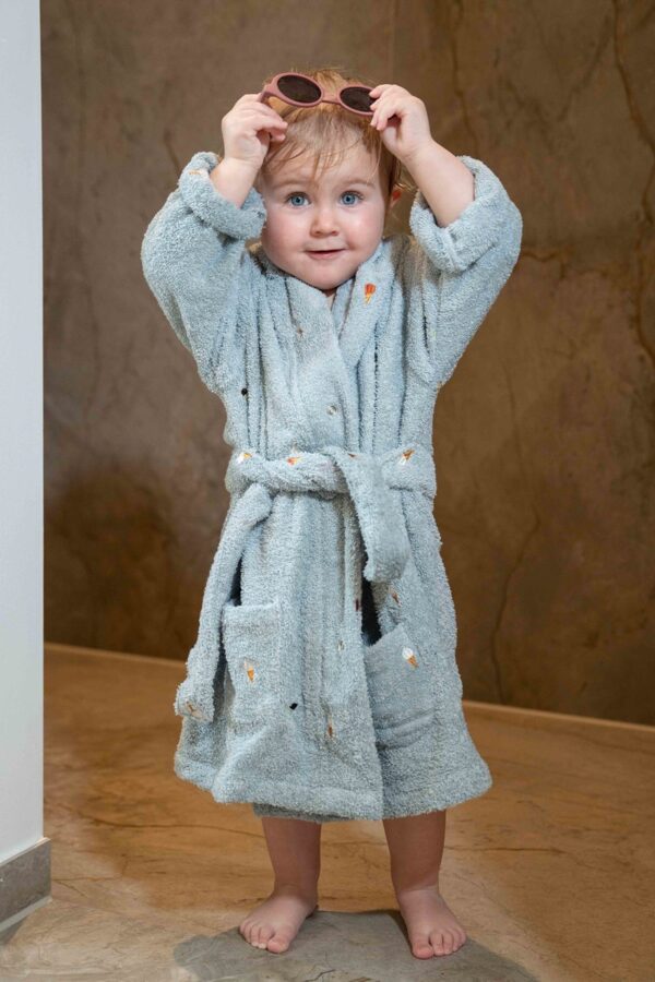 Filibabba Kids Bathrobe Blue 3-4 Y