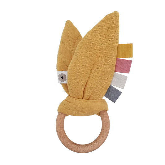 Organic Crinkle Toy Leaves Ochre