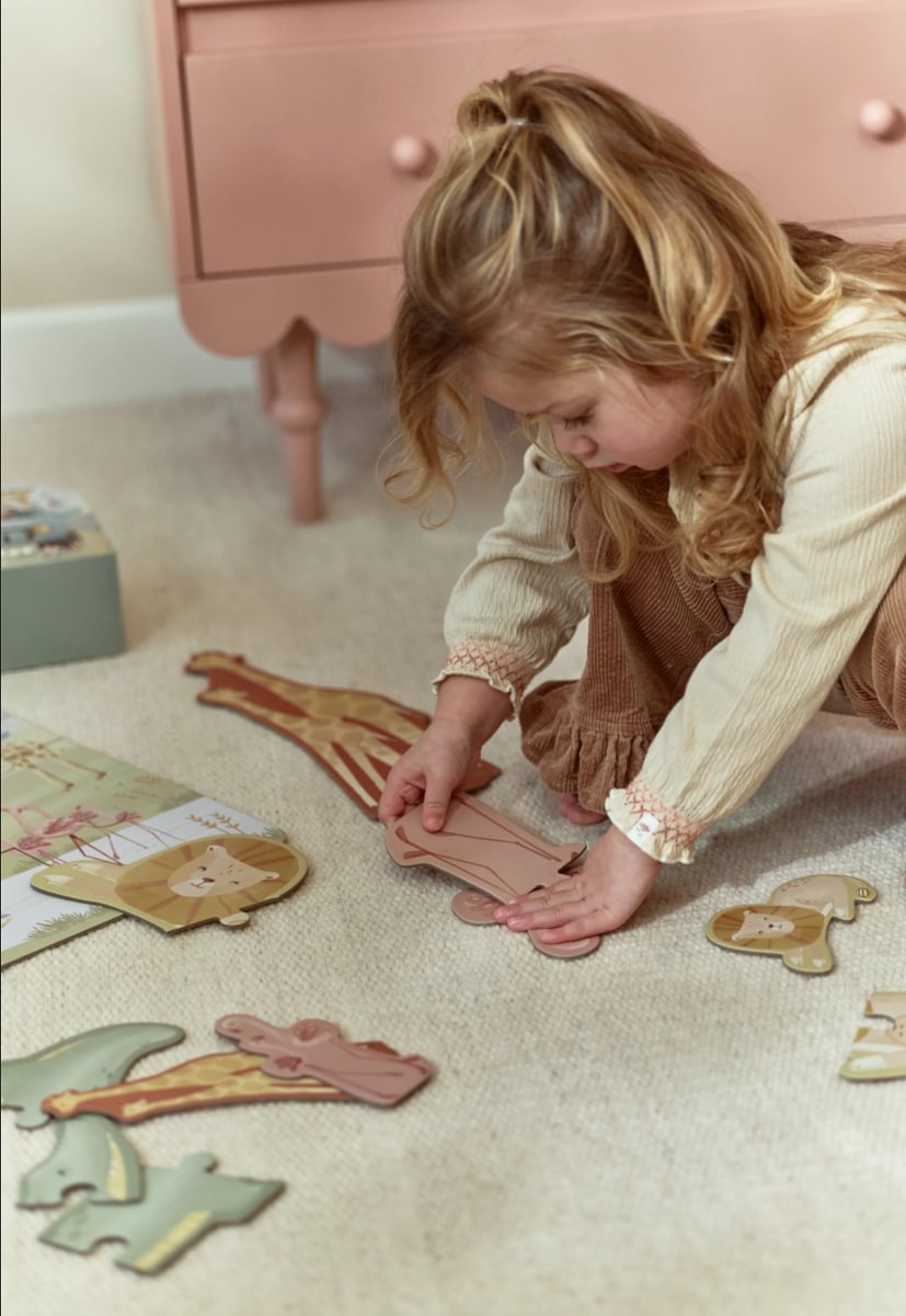 Little Dutch puzzle 6-1 Safari friends FSC