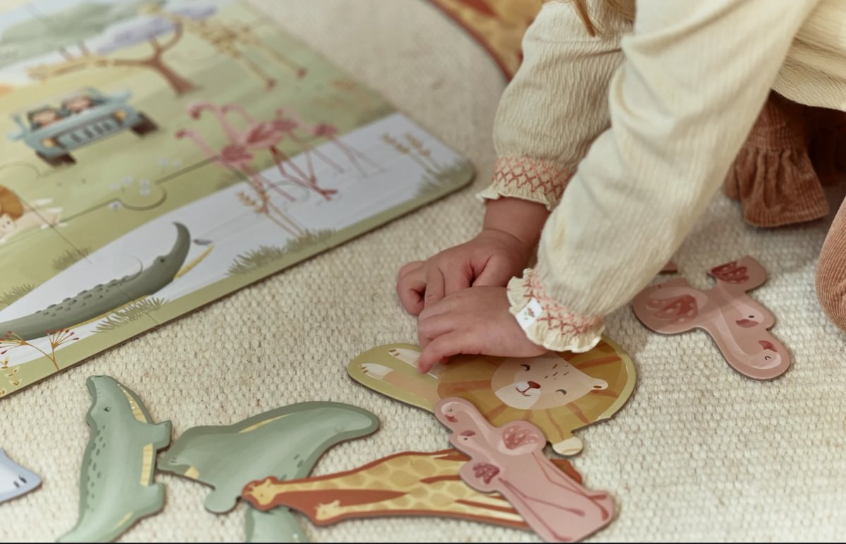 Little Dutch puzzle 6-1 Safari friends FSC