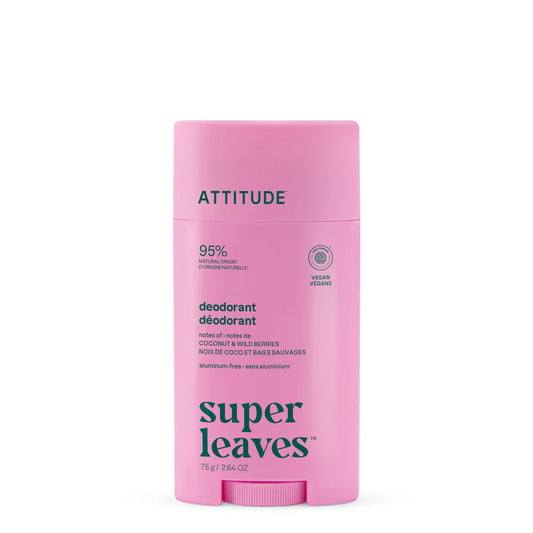 Attitude Deodorant - Coconut & Wild Berries 75 g (Aluminum-free)