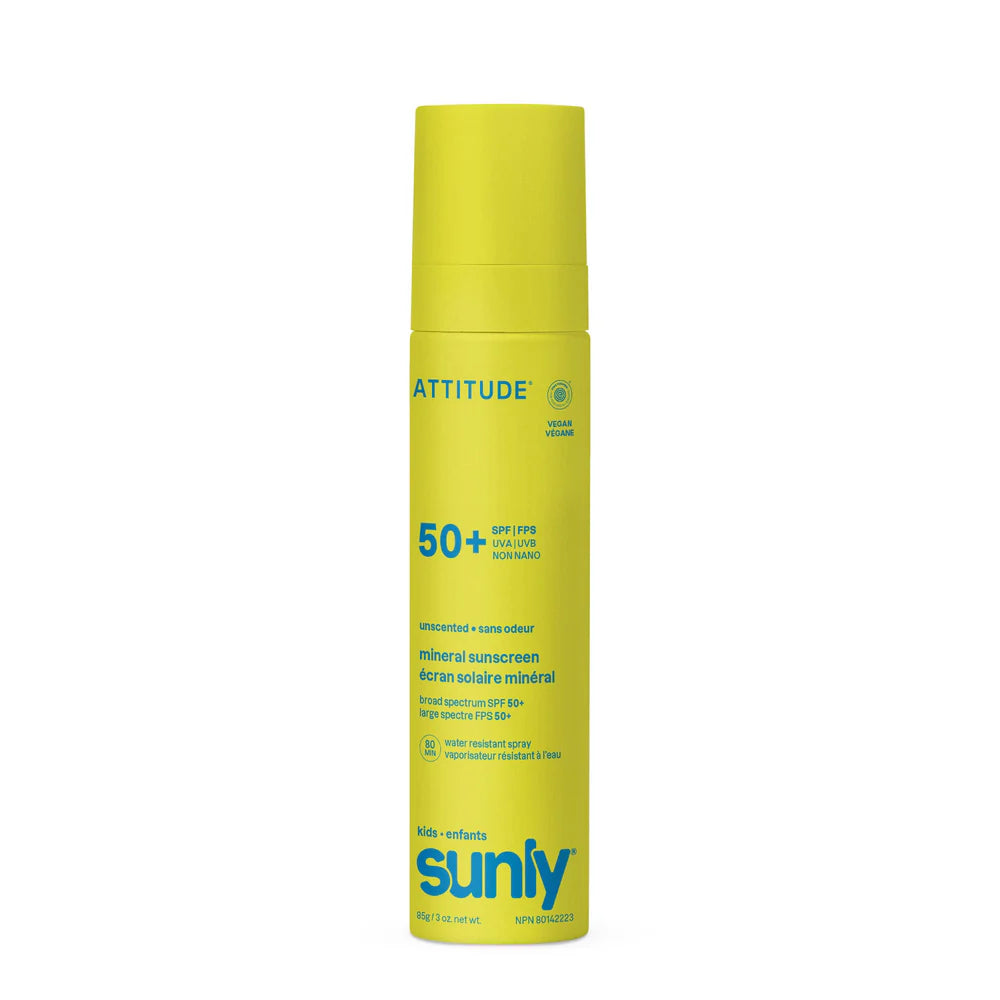 ATTITUDE Bērnu Minerālais Saules Aizsargsprejs SPF 50 - Bez Aromāta