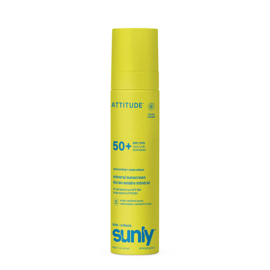 ATTITUDE Bērnu Minerālais Saules Aizsargsprejs SPF 50 - Bez Aromāta