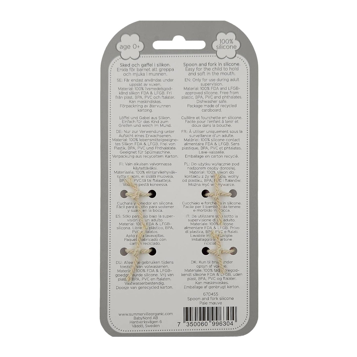 Baby Spoon and Fork Silicone Ochre