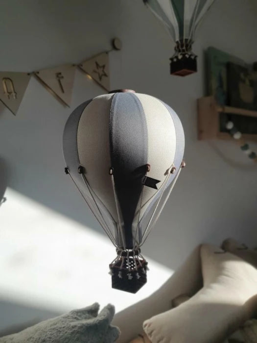 Dekoratīvs gaisa balons — Krēmkrāsa/ Tumši pelēks