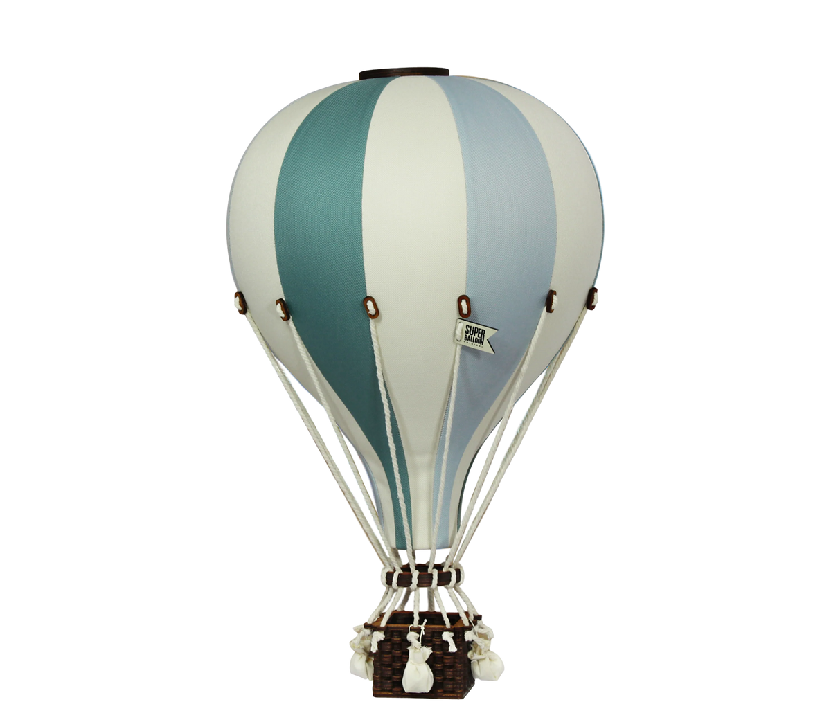 Decorative Hot Air Balloon - Mint, creamy, pastel green