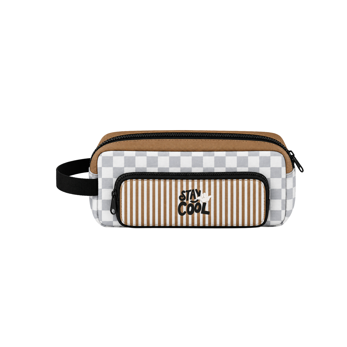 Lina school pencil case - Checkerboard