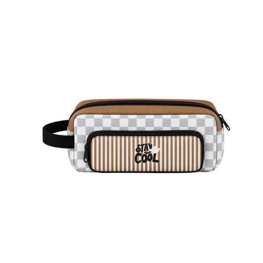 Lina school pencil case - Checkerboard