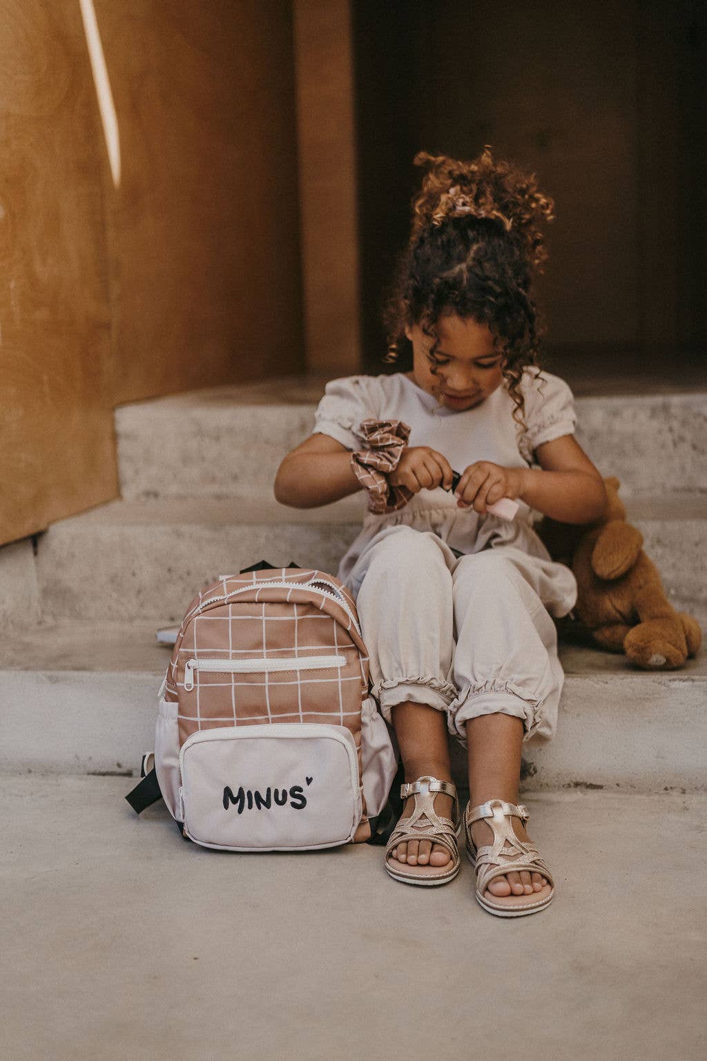 Preschool bag - Milo - caramel