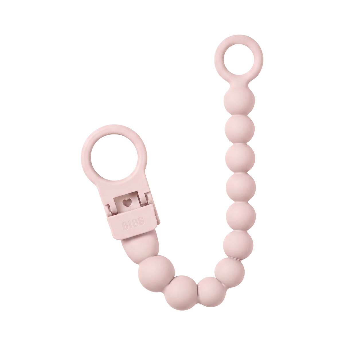 BIBS Pacifier Clip Beaded - Petal