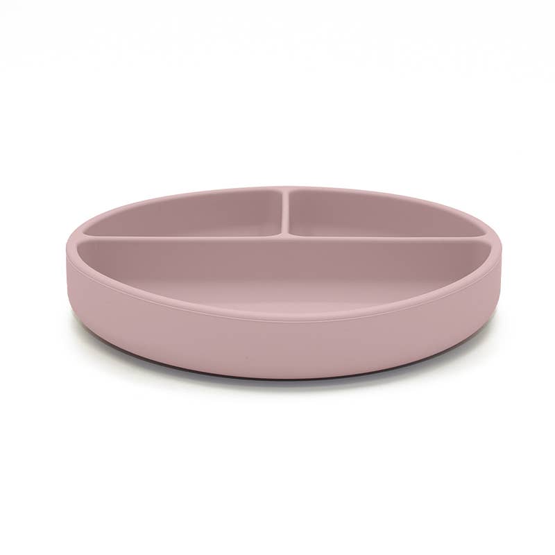 Plate Divided Silicone Pale Mauve