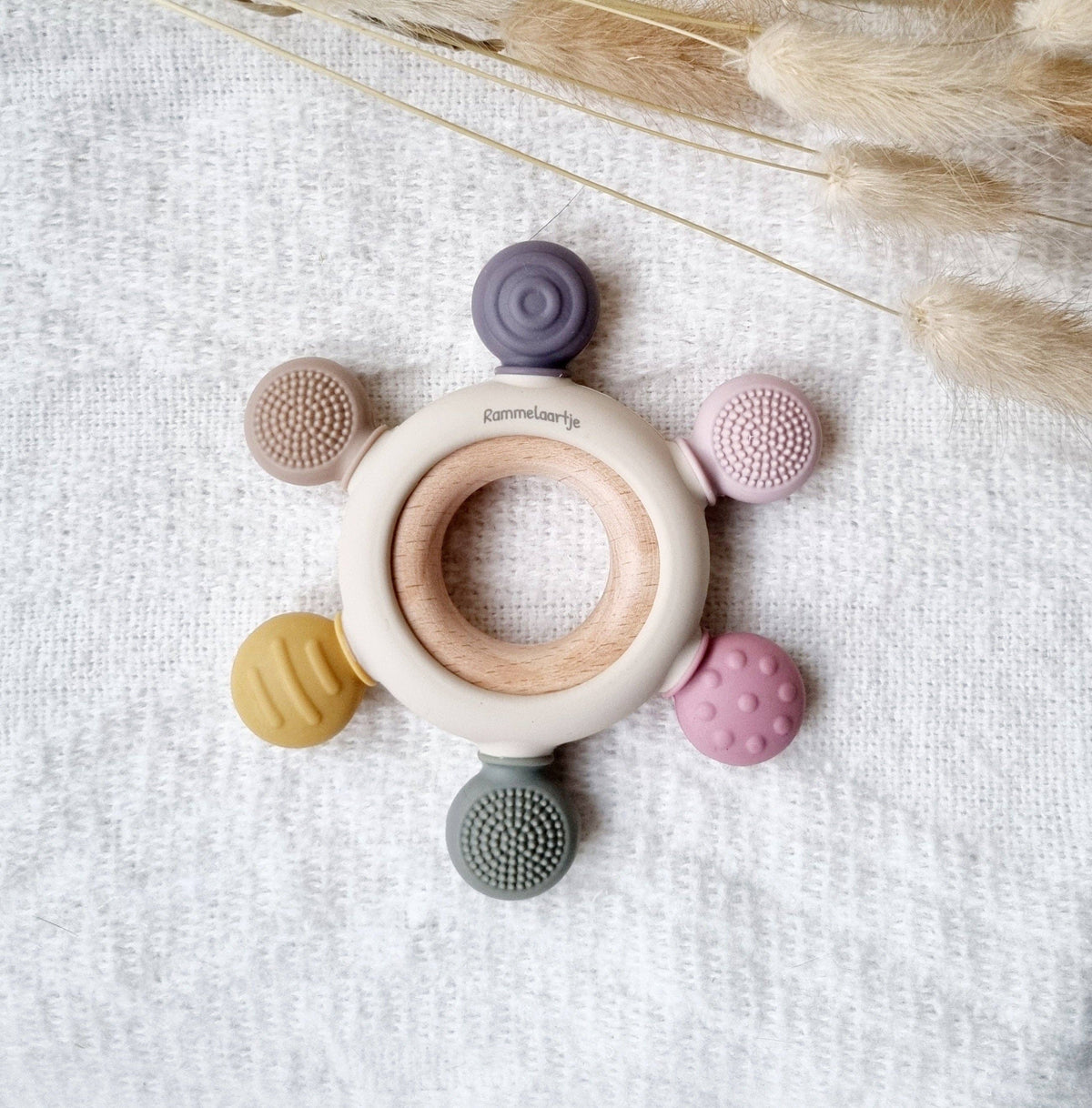 Silicone Dental Teether - Multicolored Pink